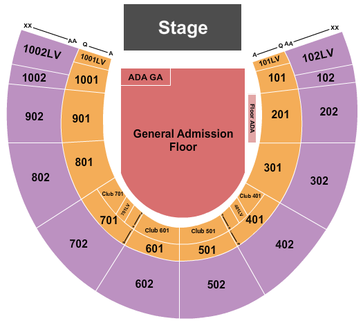 Forest Hills Stadium Forest Hills Seating Chart