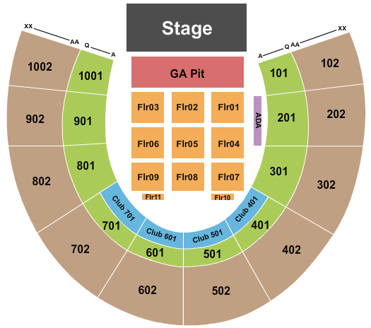 Forest Hills Stadium Forest Hills Seating Chart