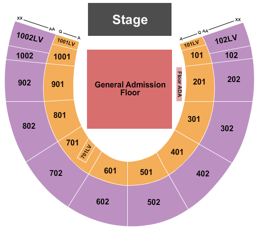 Forest Hills Stadium Forest Hills Seating Chart